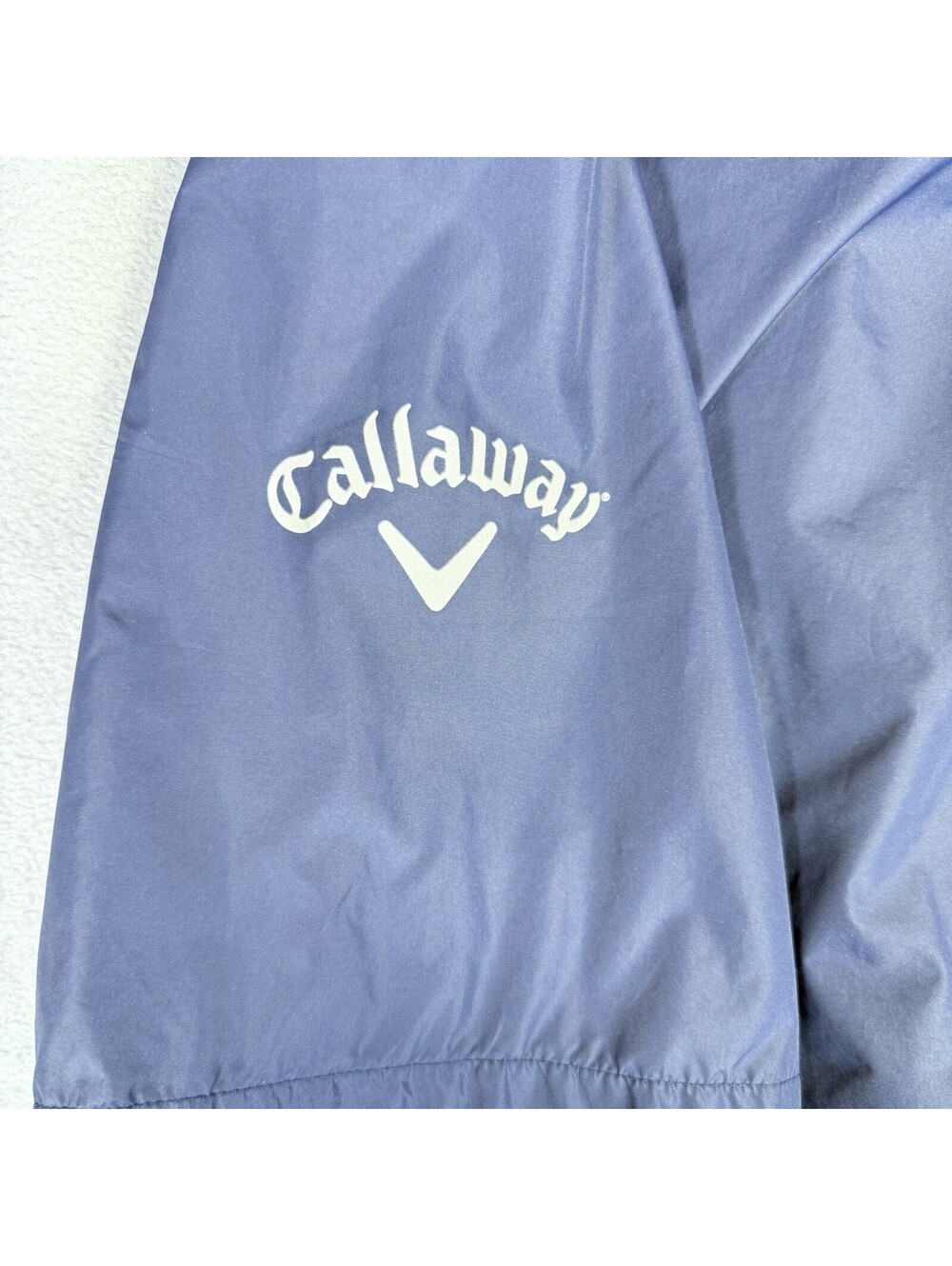 Callaway Windshirt Men XL Weather Series Blue 1/4 Zip Pullover Short Sleeve Golf - Picture 8 of 12